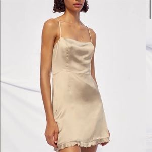 Wilfred satin like mini dress- hot pink